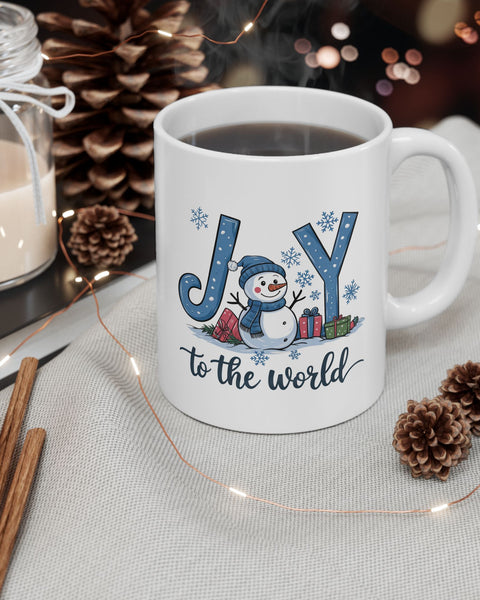 Joy to the World Christmas Mug – Festive Holiday Ceramic Coffee Cup (11oz, 15oz)