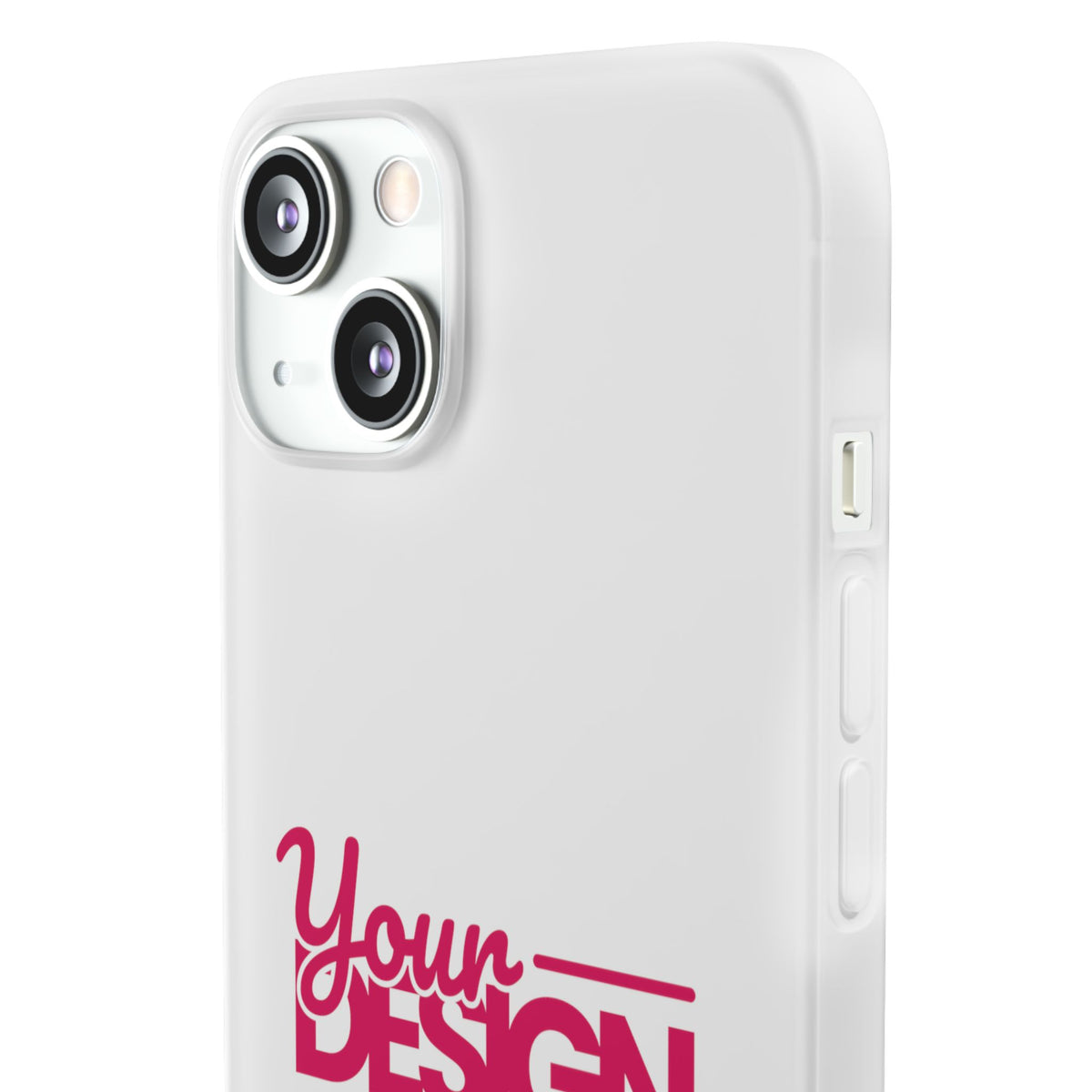 Customizable Flexi Phone Case – Personalize Your Design with Name or Photo, Flexible Protective Cover for iPhone