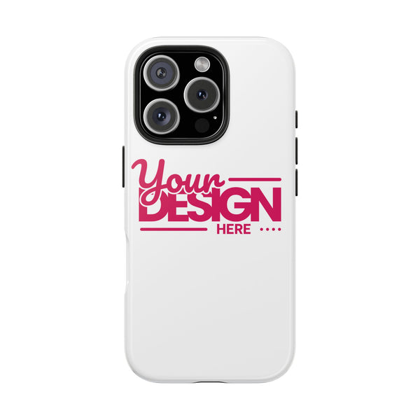 Personalized Tough Phone Case – Custom Name or Photo Protective Cover, Shock-Absorbent Durable Case for iPhone, Unique Gift Idea