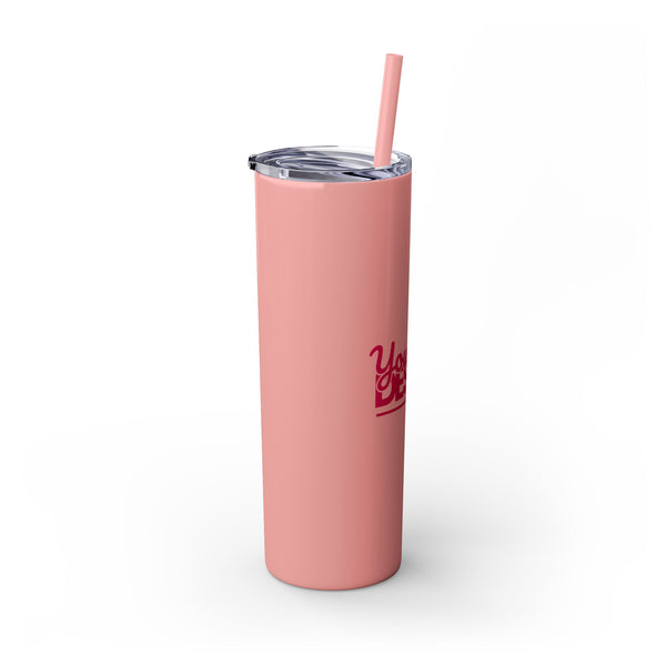Personalized Skinny Tumbler with Straw, 20oz - Custom Travel Mug, Eco-Friendly Drinkware, Gift for Her, Stylish Hydration, Fun Party Favor