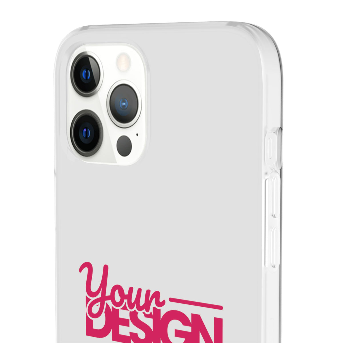 Customizable Flexi Phone Case – Personalize Your Design with Name or Photo, Flexible Protective Cover for iPhone