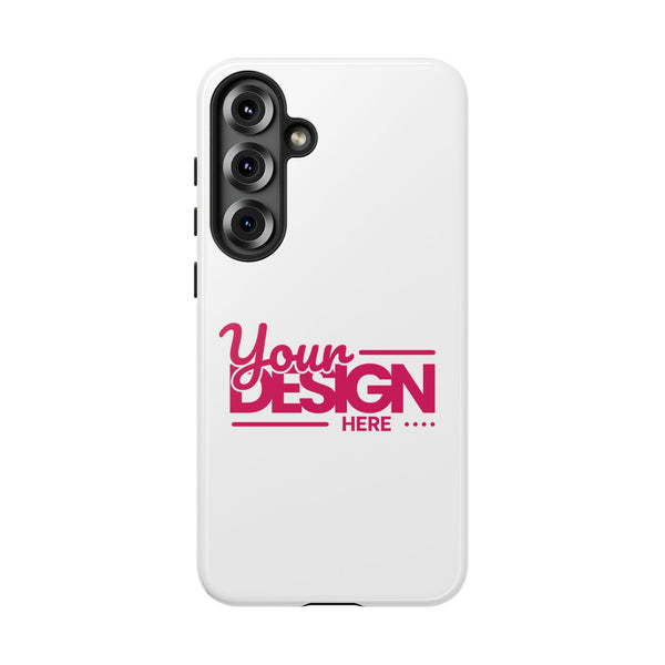 Customizable Tough Phone Case – Personalized Protective Cover with Name or Photo, Shockproof Case for Samsung Phones, Durable Gift Idea
