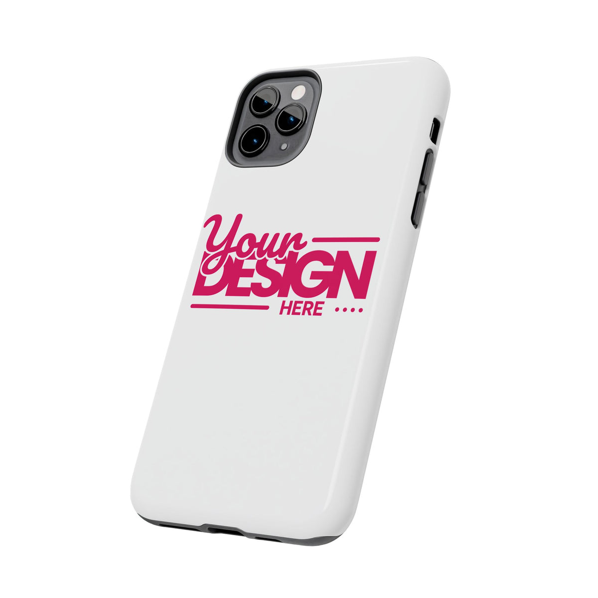 Personalized Tough Phone Case – Custom Name or Photo Protective Cover, Shock-Absorbent Durable Case for iPhone, Unique Gift Idea