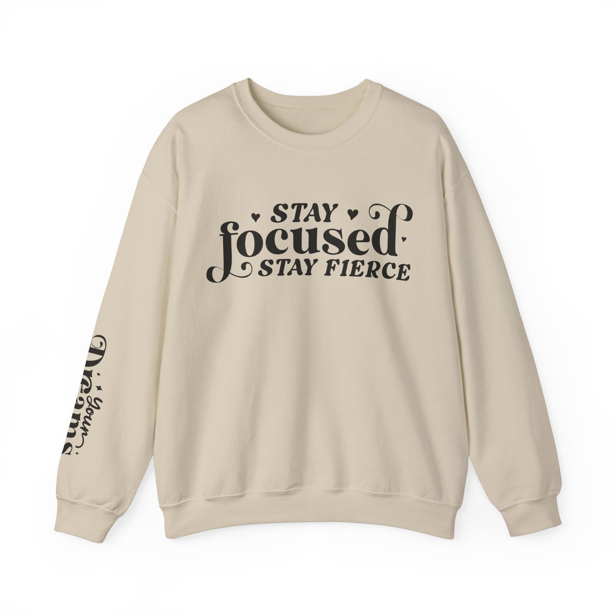 Stay Focused, Stay Fierce - Empowering Motivational T-Shirt for Strong Women