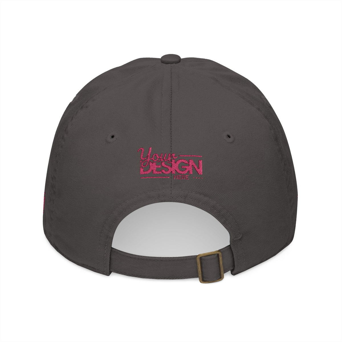Organic Embroidered Baseball Cap – Custom ‘Your Design’ Logo Hat, Personalized Sustainable Dad Cap for Men & Women
