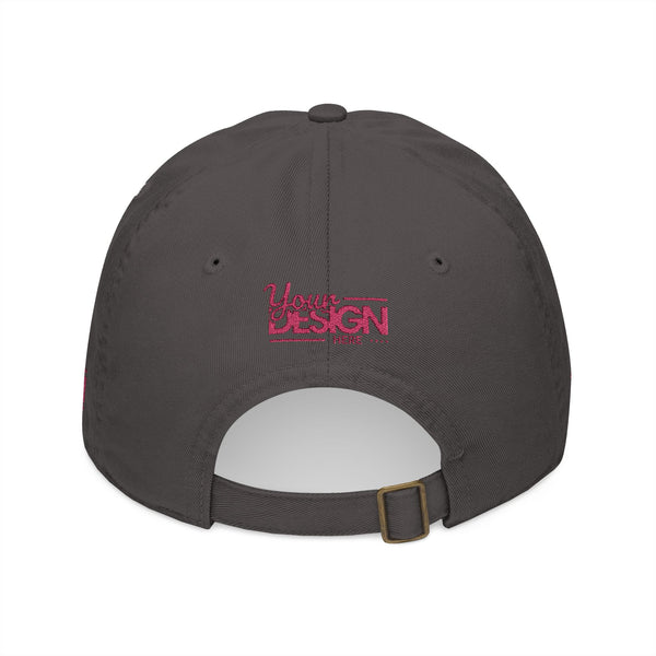 Organic Embroidered Baseball Cap – Custom ‘Your Design’ Logo Hat, Personalized Sustainable Dad Cap for Men & Women