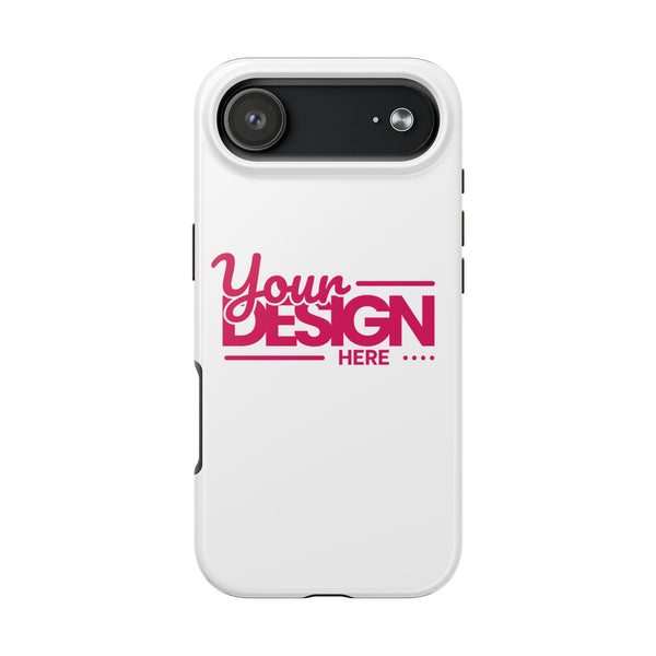 Personalized Tough Phone Case – Custom Name or Photo Protective Cover, Shock-Absorbent Durable Case for iPhone, Unique Gift Idea