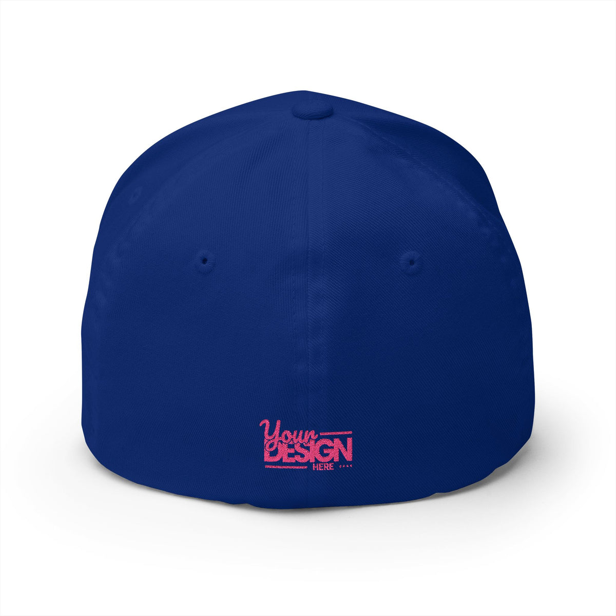 Embroidered ‘Your Design Here’ Structured Cap – Custom Logo Hat, Personalized Blank White Baseball Cap for Men & Women