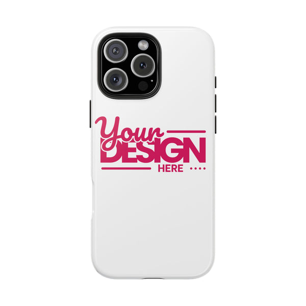 Personalized Tough Phone Case – Custom Name or Photo Protective Cover, Shock-Absorbent Durable Case for iPhone, Unique Gift Idea