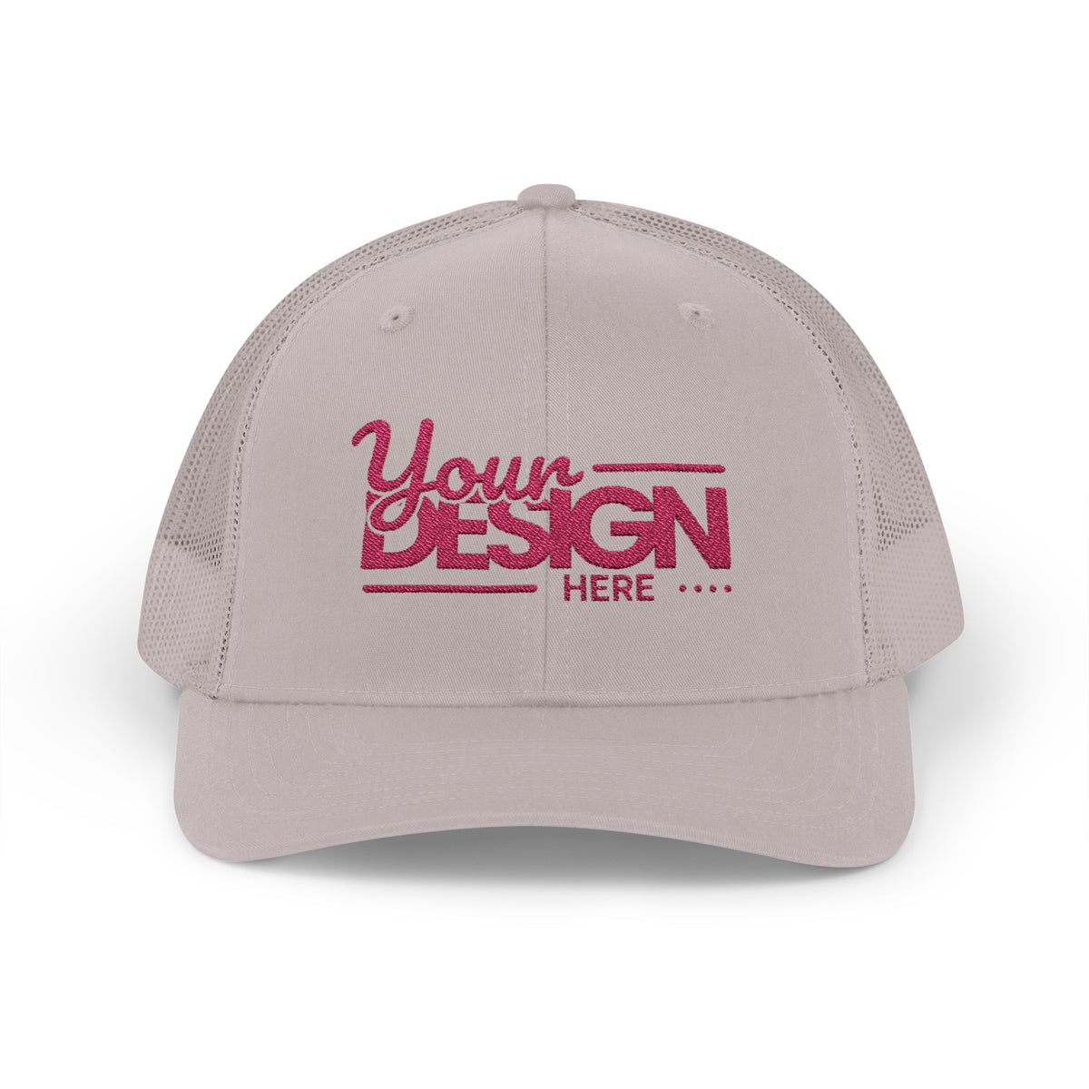 Sparkle Mesh Trucker Cap – Custom ‘Your Design Here’ Embroidered Snapback, Personalized Glitter Hat for Women & Events