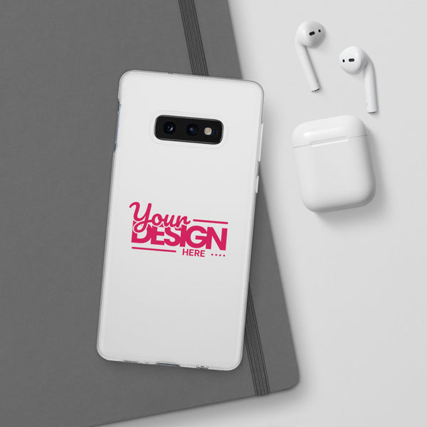 Customizable Flexi Phone Case – Personalize Your Design with Name or Photo, Flexible Protective Cover for Samsung Phones