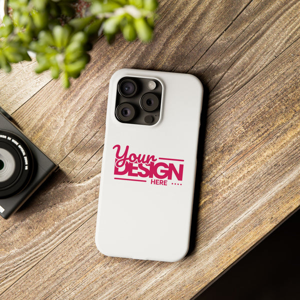 Customizable Slim Phone Case – Personalize Your Design with Name or Photo, Lightweight Protective Cover for iPhone