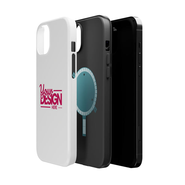 Durable Custom Magnetic Phone Case – Personalized Name or Photo Design, Shockproof Protective Cover for iPhone