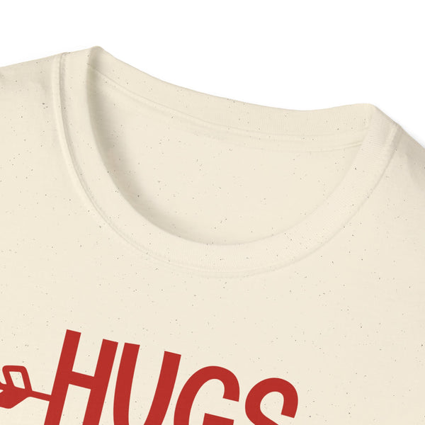 Hugs Valentine T-Shirt - Love Shirt - Heart Graphic Valentine's Tee