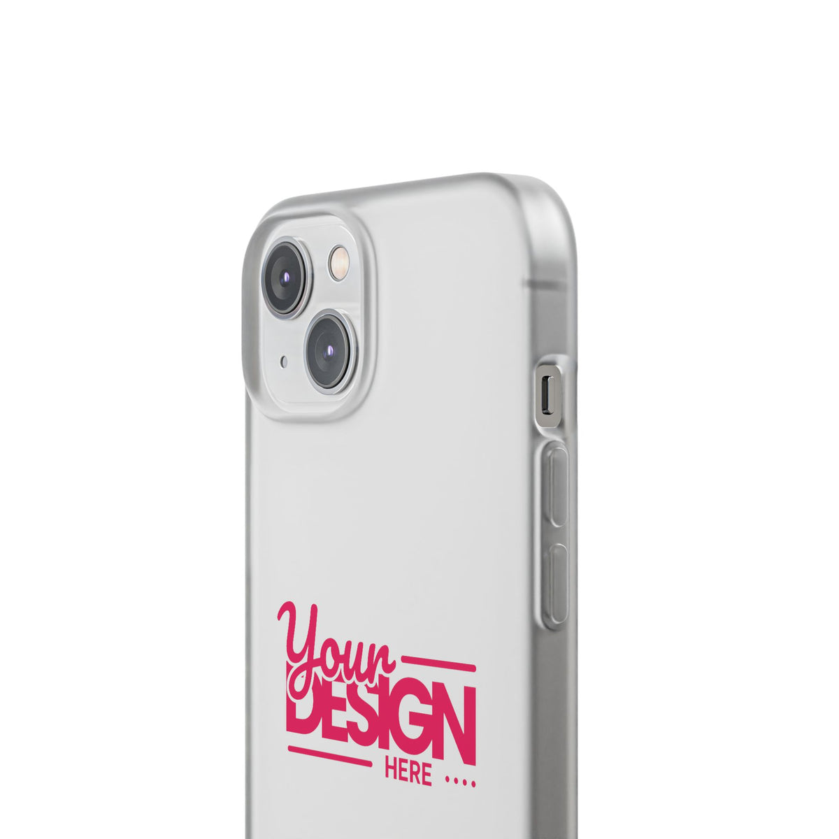 Customizable Flexi Phone Case – Personalize Your Design with Name or Photo, Flexible Protective Cover for iPhone