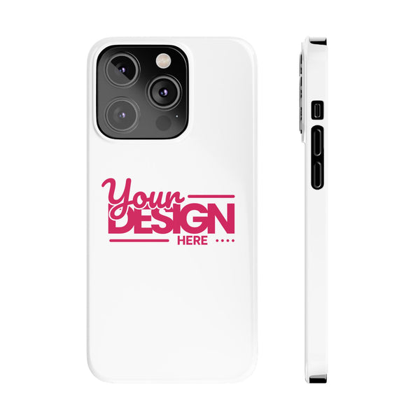 Customizable Slim Phone Case – Personalize Your Design with Name or Photo, Lightweight Protective Cover for iPhone