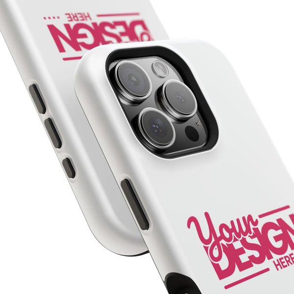 Durable Custom Magnetic Phone Case – Personalized Name or Photo Design, Shockproof Protective Cover for iPhone