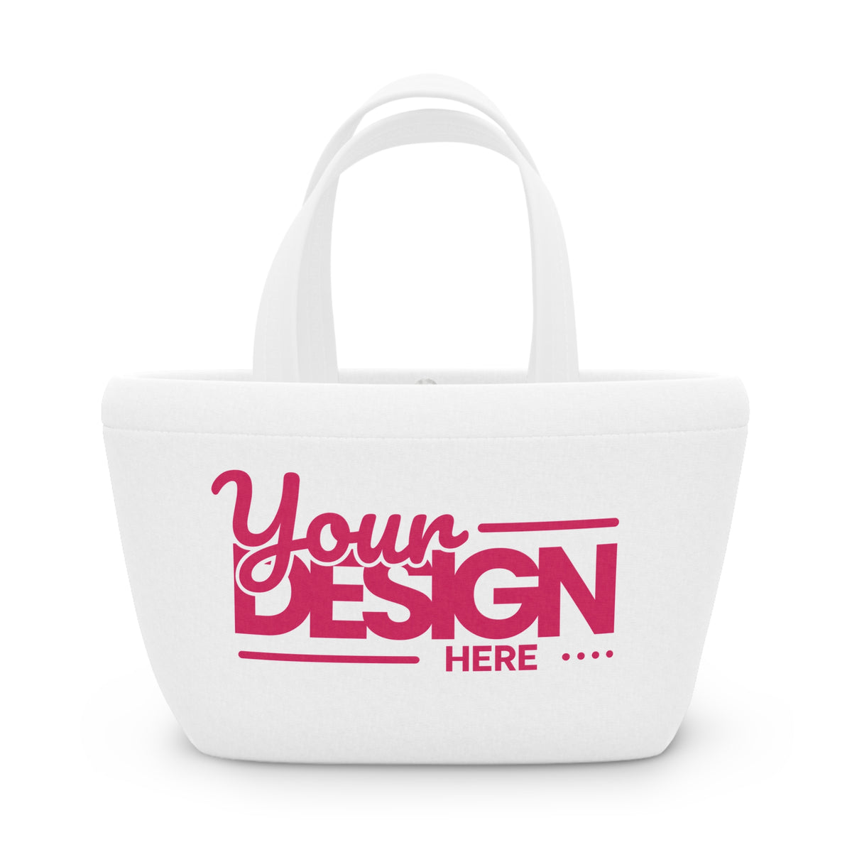 Insulated Lunch Bag – Custom ‘Your Design Here’ Tote for Work, School & Picnics, Personalized Reusable Food Bag