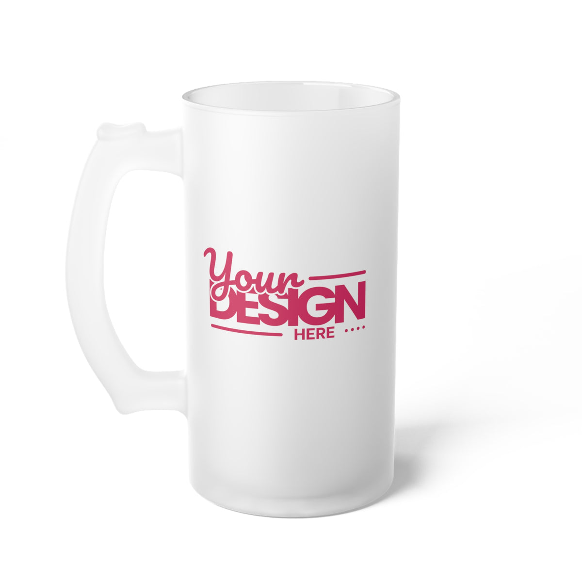 Frosted Glass Beer Mug, Unique Beer Glass, Personalized Drinkware, Gift for Beer Lovers, Barware for Parties, Fun Wedding Gift