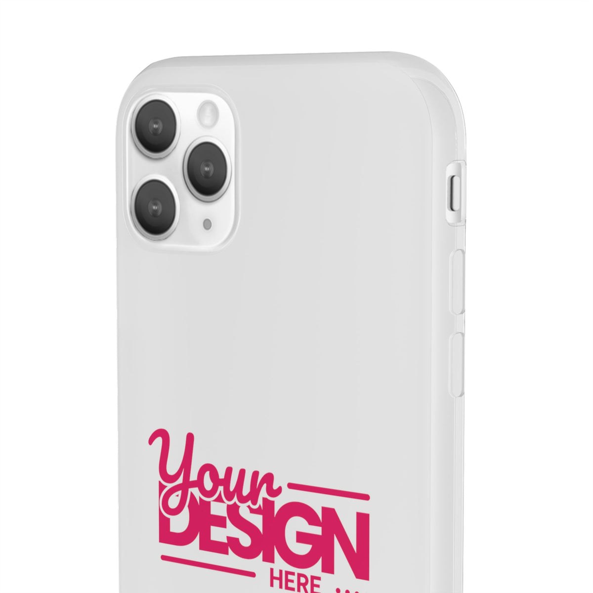 Customizable Flexi Phone Case – Personalize Your Design with Name or Photo, Flexible Protective Cover for iPhone