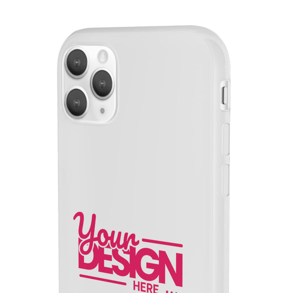 Customizable Flexi Phone Case – Personalize Your Design with Name or Photo, Flexible Protective Cover for iPhone
