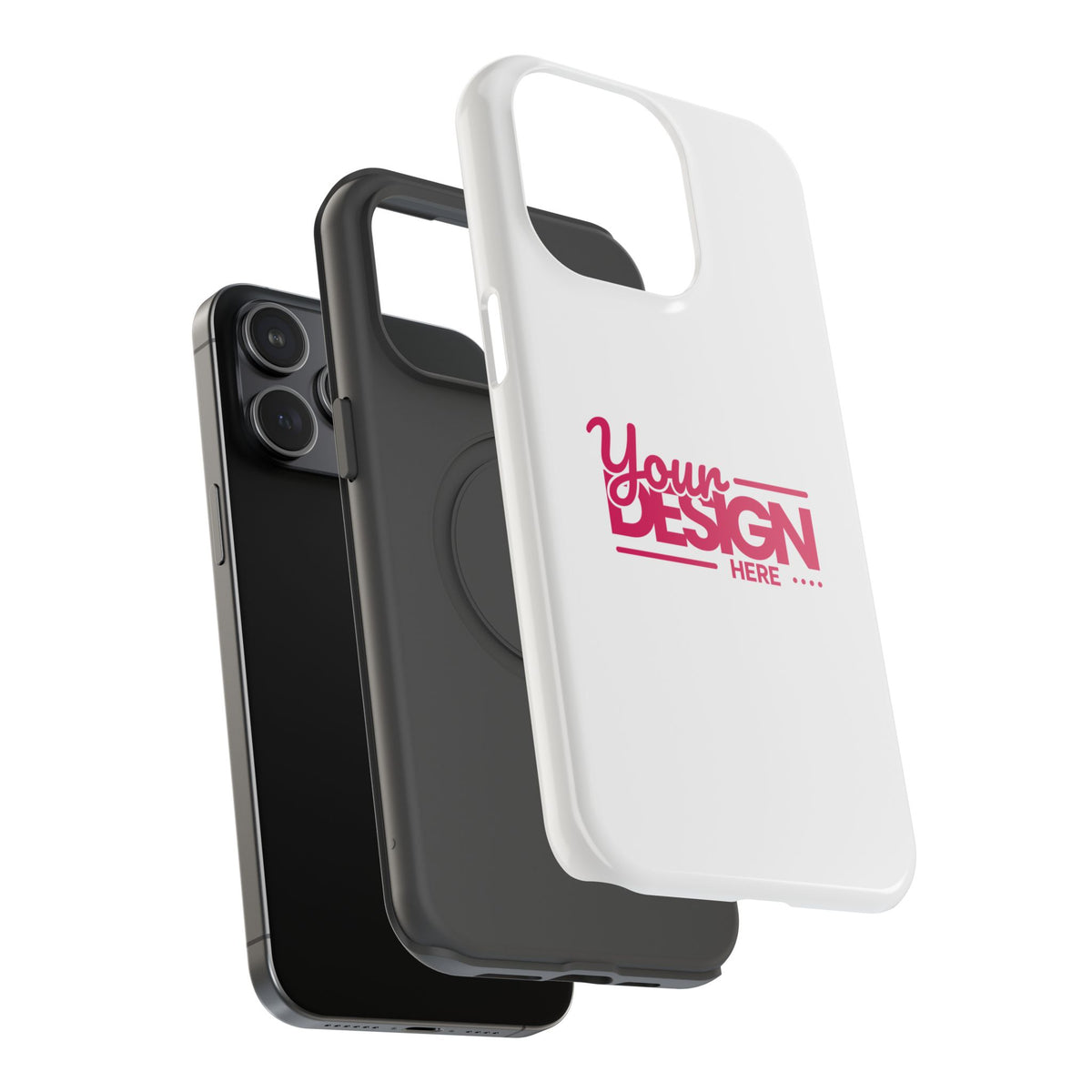 Customizable Impact-Resistant Phone Case – Personalize with Your Design, Durable Shockproof Cover for iPhone