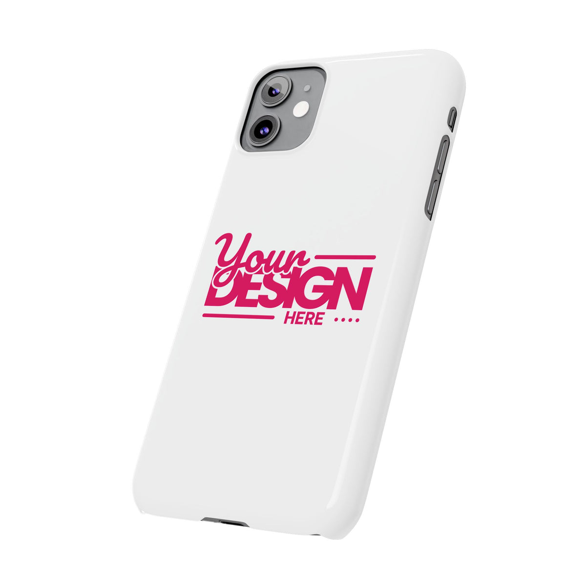 Customizable Slim Phone Case – Personalize Your Design with Name or Photo, Lightweight Protective Cover for iPhone