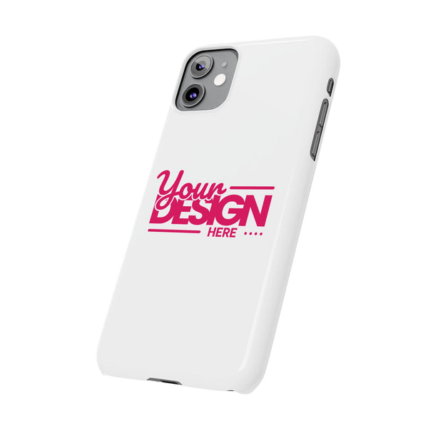Customizable Slim Phone Case – Personalize Your Design with Name or Photo, Lightweight Protective Cover for iPhone