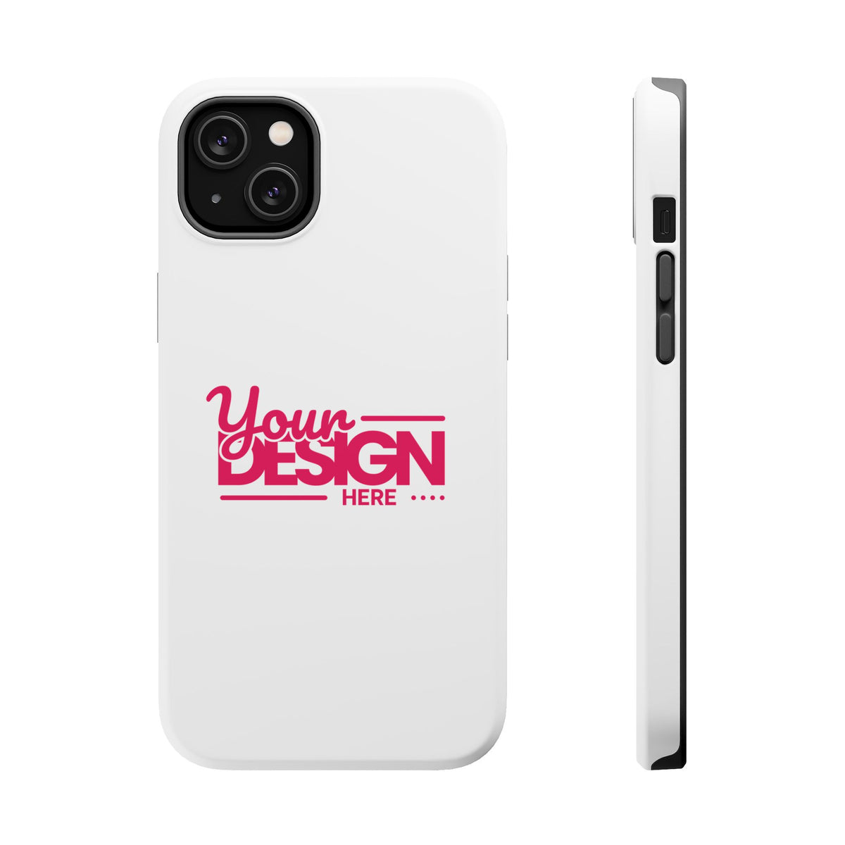 Durable Custom Magnetic Phone Case – Personalized Name or Photo Design, Shockproof Protective Cover for iPhone