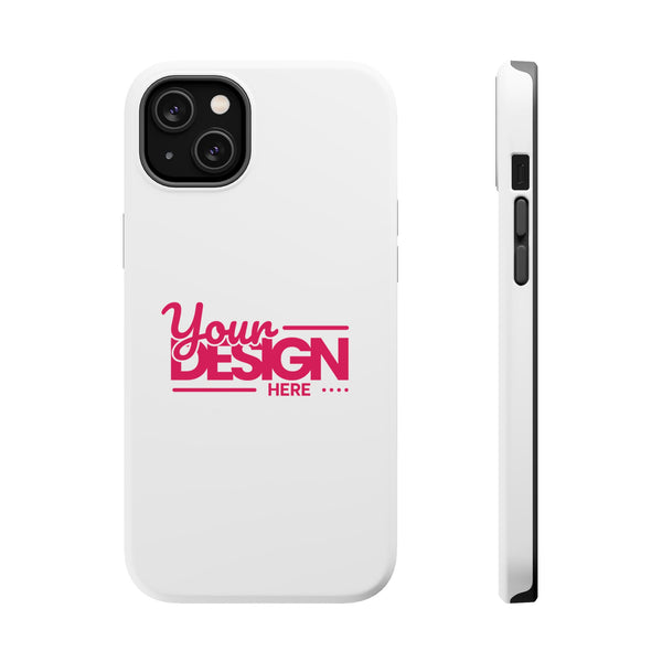 Durable Custom Magnetic Phone Case – Personalized Name or Photo Design, Shockproof Protective Cover for iPhone