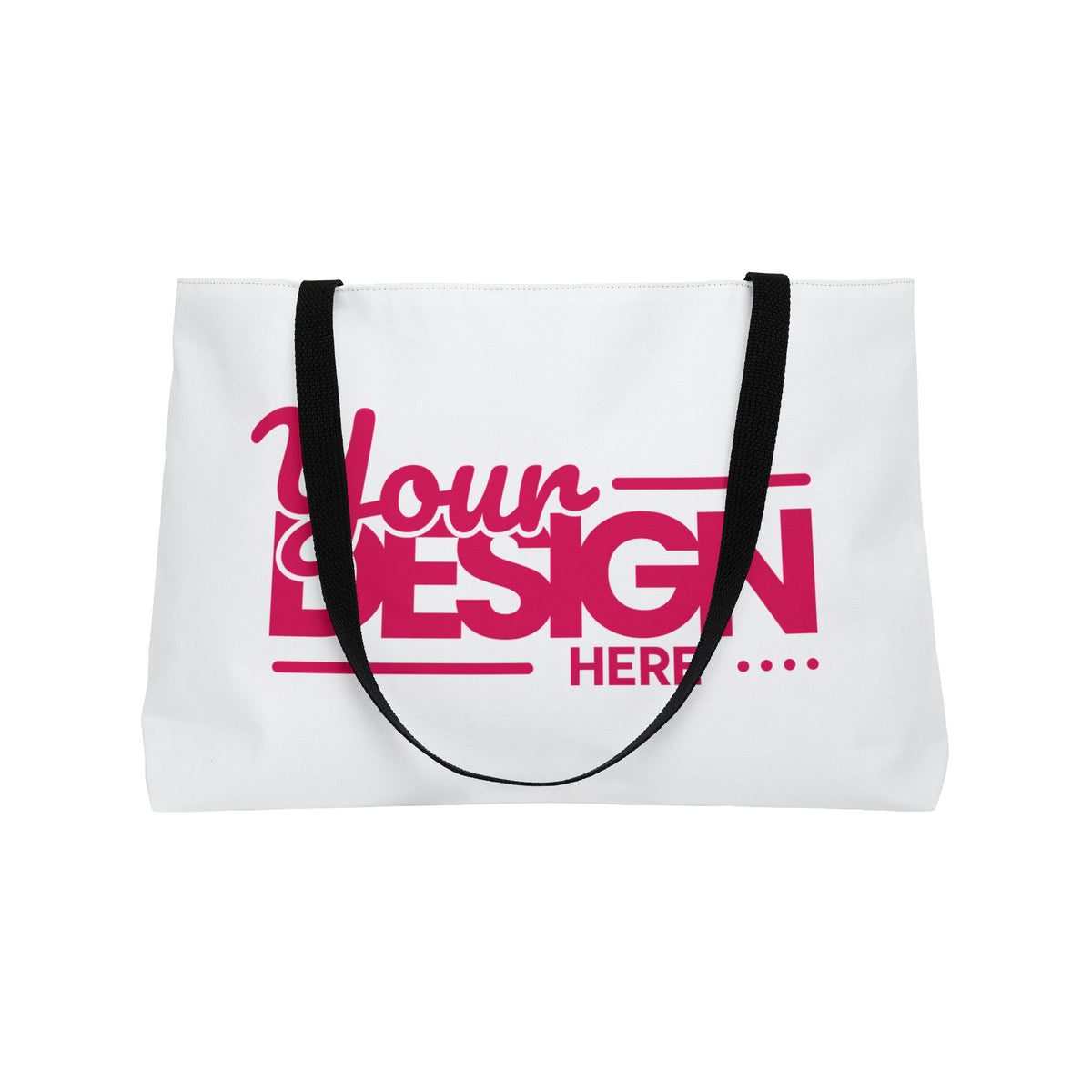 Weekender Tote Bag – Custom ‘Your Design Here’ Travel & Beach Carryall, Personalized Oversized Bag for Vacations & Getaways