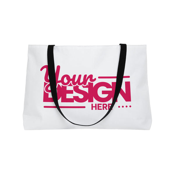 Weekender Tote Bag – Custom ‘Your Design Here’ Travel & Beach Carryall, Personalized Oversized Bag for Vacations & Getaways