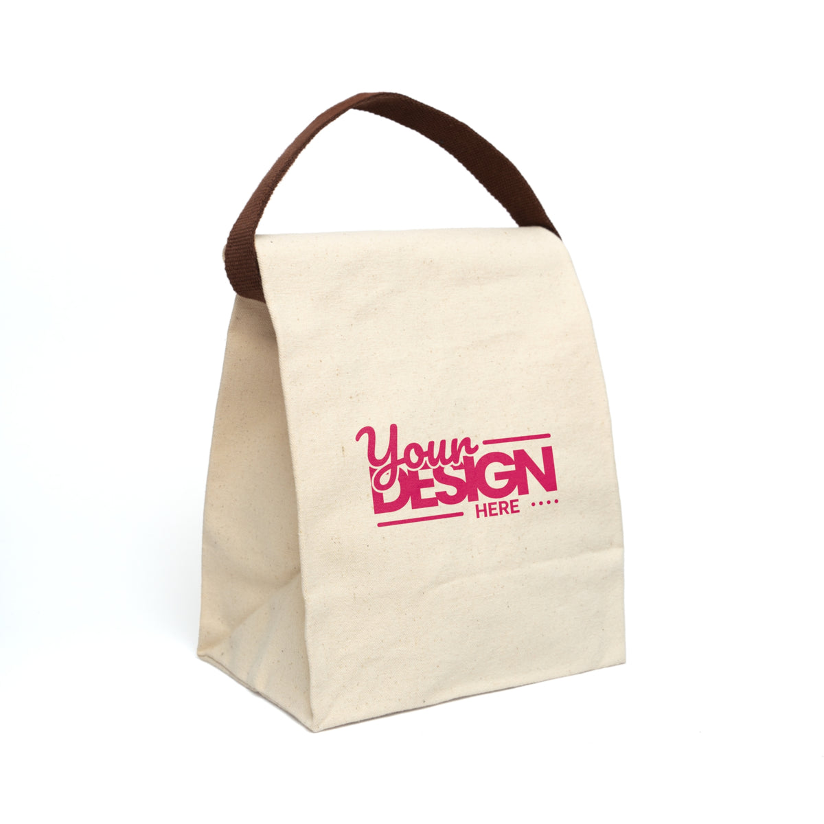 Custom Personalized Canvas Lunch Bag – Reusable Insulated Tote for Work, School & Picnic, Eco-Friendly Food Storage Bag