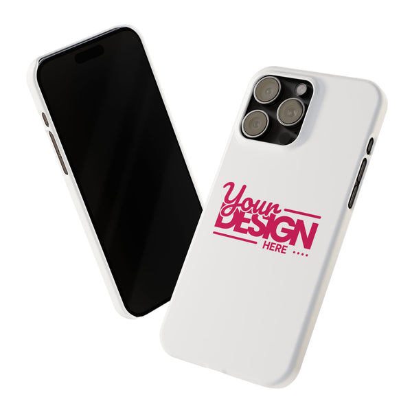 Customizable Slim Phone Case – Personalize Your Design with Name or Photo, Lightweight Protective Cover for iPhone