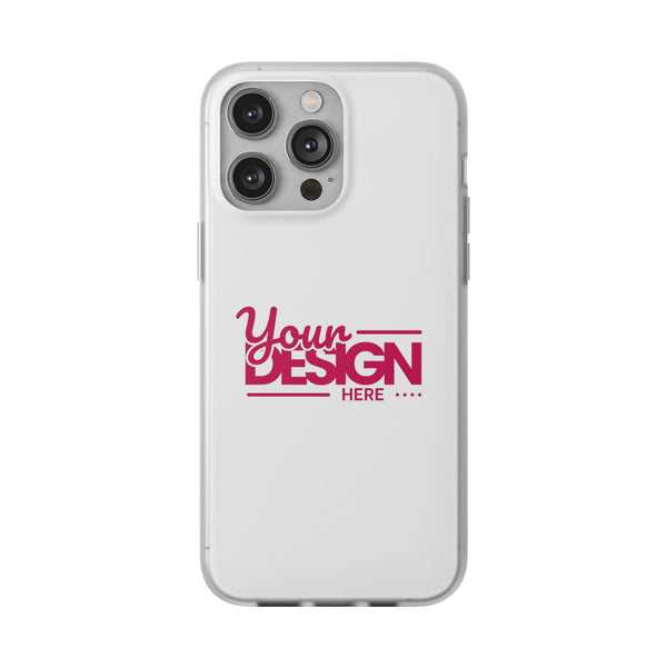 Customizable Flexi Phone Case – Personalize Your Design with Name or Photo, Flexible Protective Cover for iPhone