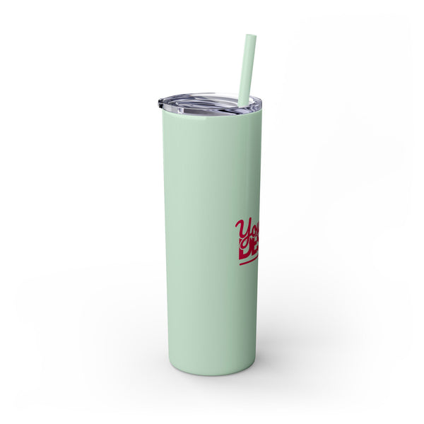Personalized Skinny Tumbler with Straw, 20oz - Custom Travel Mug, Eco-Friendly Drinkware, Gift for Her, Stylish Hydration, Fun Party Favor