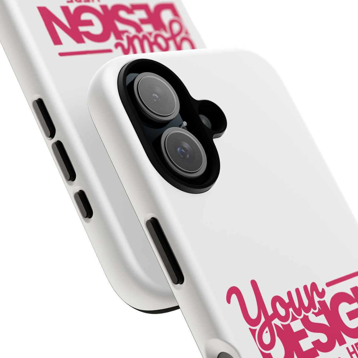 Customizable Tough Phone Case – Personalized Protective Cover with Name or Photo, Shockproof Case for iPhone & Samsung, Durable Gift Idea