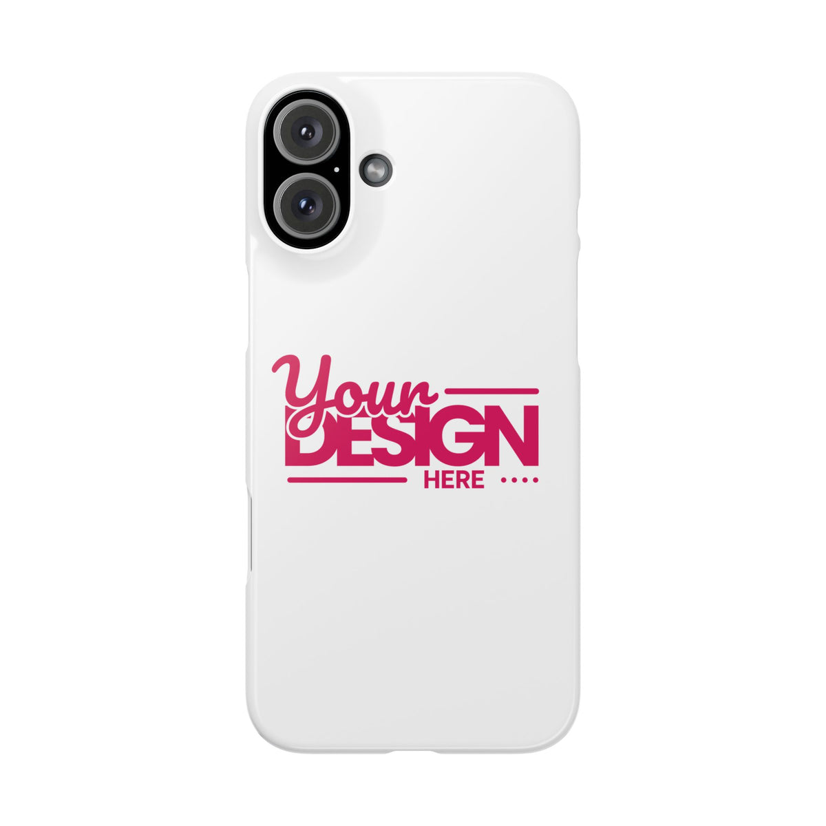 Customizable Slim Phone Case – Personalize Your Design with Name or Photo, Lightweight Protective Cover for iPhone
