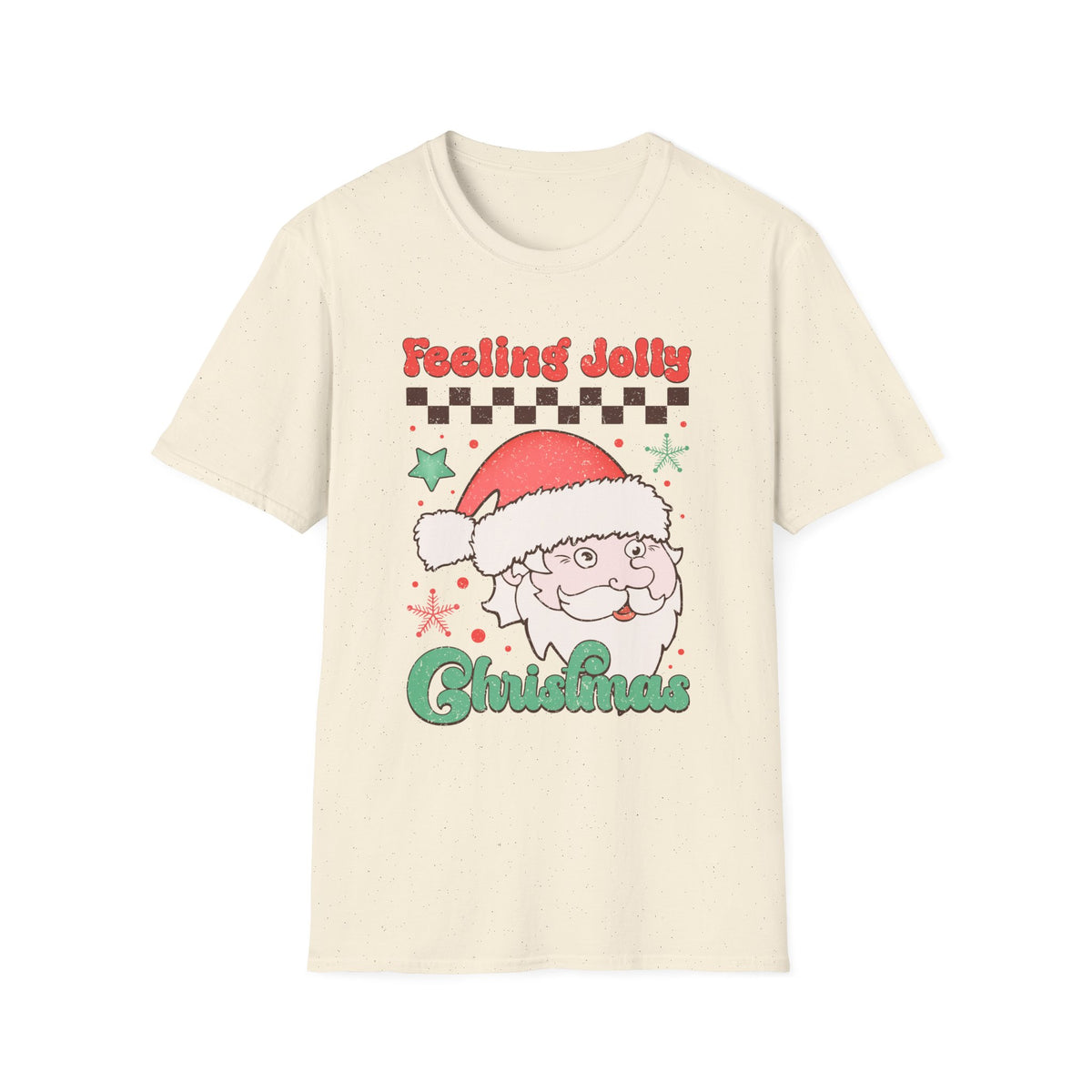 Feeling Jolly Christmas Santa Claus Holiday Shirt - Funny Christmas T-shirt for Men and Women