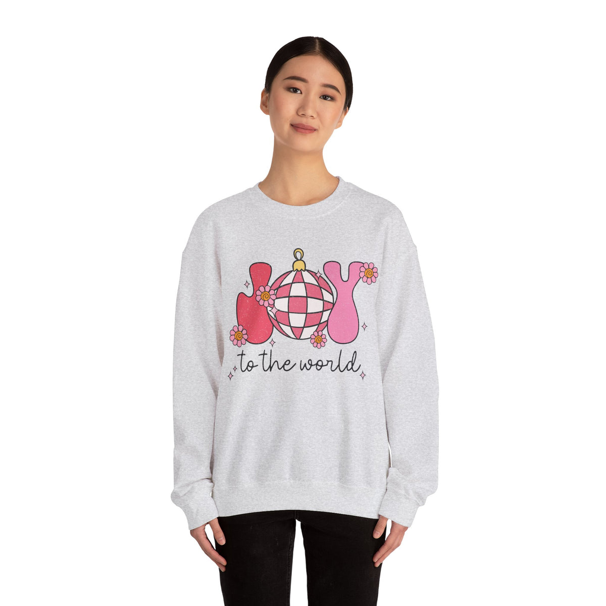 Joyful Ornaments Crewneck Sweatshirt - Playful Holiday Spirit Christmas Sweater - Christmas Apparel