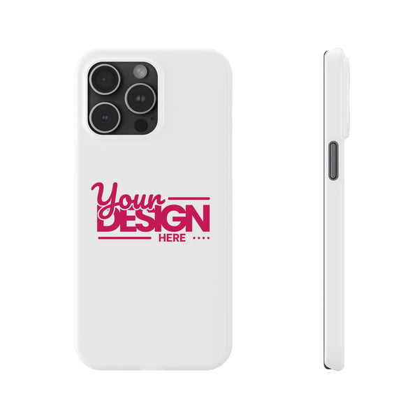 Customizable Slim Phone Case – Personalize Your Design with Name or Photo, Lightweight Protective Cover for iPhone