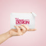Mini Clutch Bag – Custom ‘Your Design Here’ Logo Wristlet, Personalized Small Pouch for Events, Gifts & Everyday Use