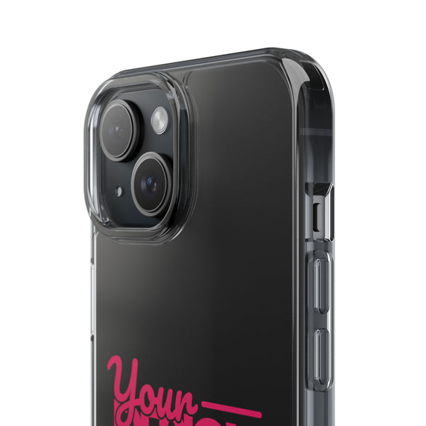 Customizable Clear Impact-Resistant Phone Case – Personalized Name or Photo Design, Transparent Shockproof Cover for iPhone