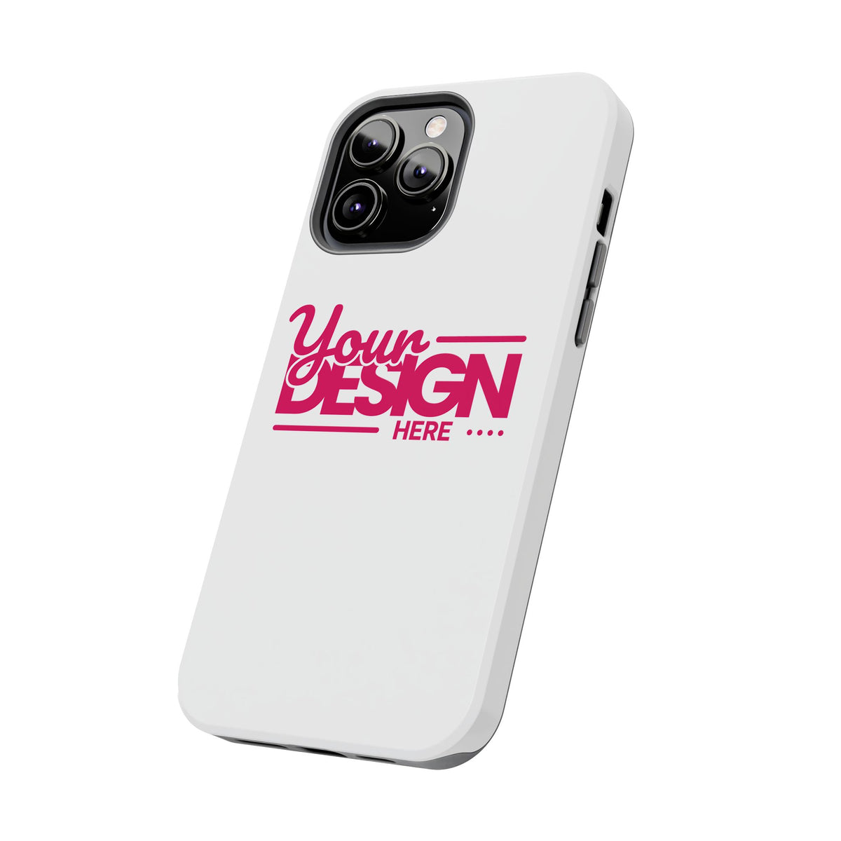 Personalized Tough Phone Case – Custom Name or Photo Protective Cover, Shock-Absorbent Durable Case for iPhone, Unique Gift Idea