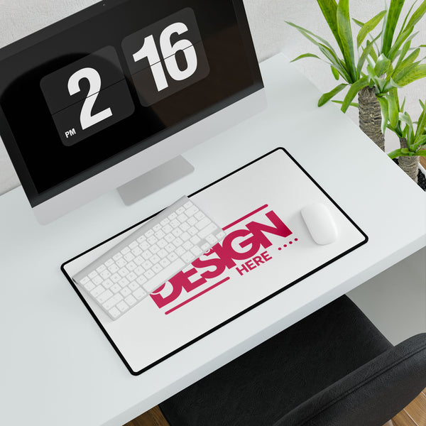 Custom Desk Mat – Personalized Large Mouse Pad with Anti-Fray Edges, Smooth Surface & Non-Slip Rubber Base for Office or Gaming Setup