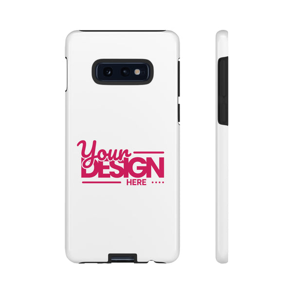 Customizable Tough Phone Case – Personalized Protective Cover with Name or Photo, Shockproof Case for Samsung Phones, Durable Gift Idea