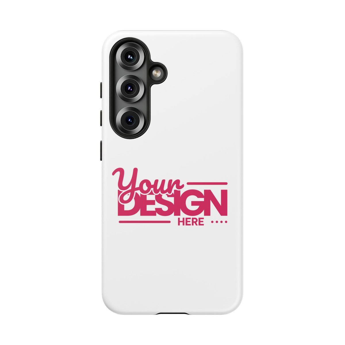 Customizable Tough Phone Case – Personalized Protective Cover with Name or Photo, Shockproof Case for Samsung Phones, Durable Gift Idea