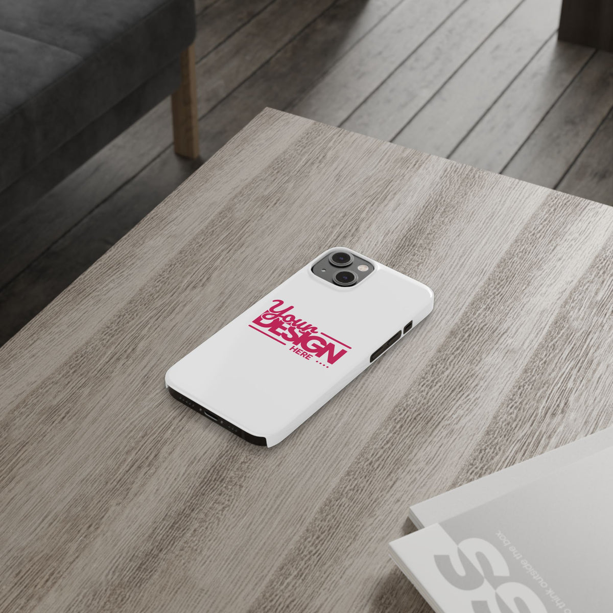 Customizable Slim Phone Case – Personalize Your Design with Name or Photo, Lightweight Protective Cover for iPhone