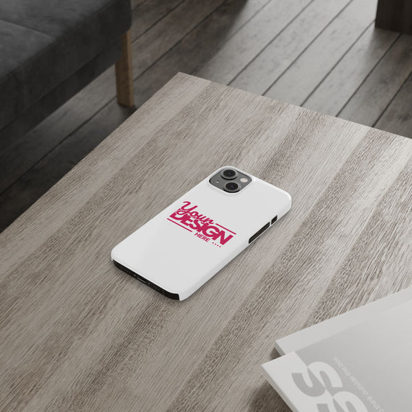 Customizable Slim Phone Case – Personalize Your Design with Name or Photo, Lightweight Protective Cover for iPhone