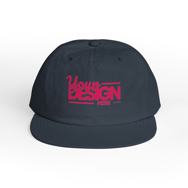 Custom Surf Cap – Lightweight Quick-Dry Recycled Nylon Snapback, Personalized Beach Hat with Breathable Mesh & Relaxed Fi